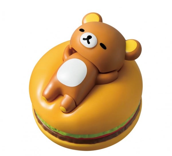 ハンバーガーでゴロゴロリラックマ
